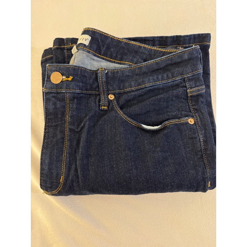 Ava & Viv Womens High Rise Flare Jeans Dark Wash Indigo Blue Size 17 Stretch - Picture 9 of 10